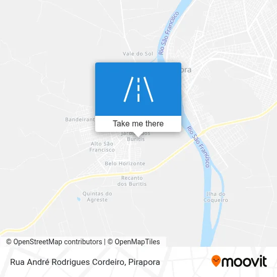 Rua André Rodrigues Cordeiro map