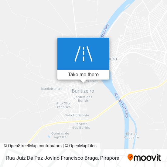 Rua Juiz De Paz Jovino Francisco Braga map