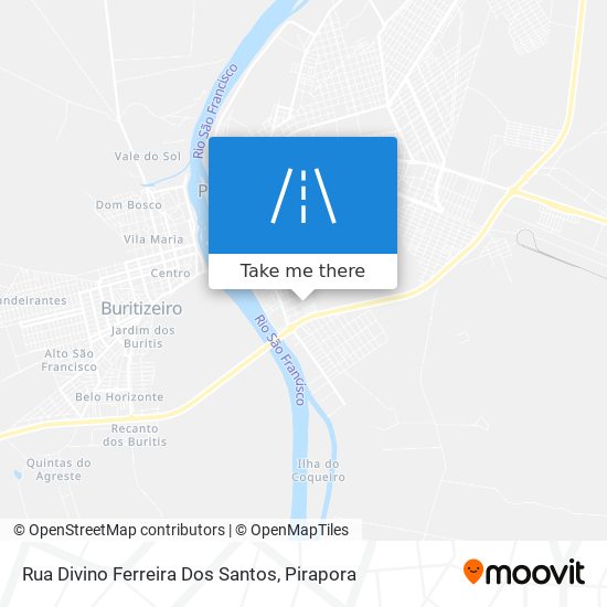 Mapa Rua Divino Ferreira Dos Santos