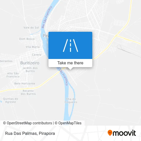 Rua Das Palmas map
