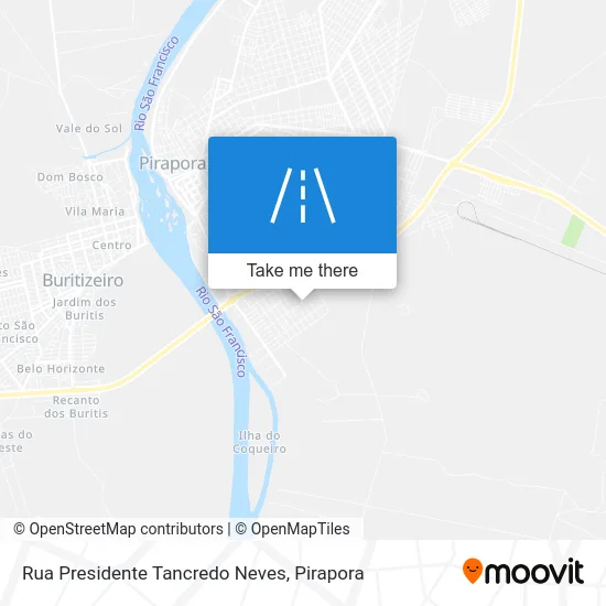 Rua Presidente Tancredo Neves map