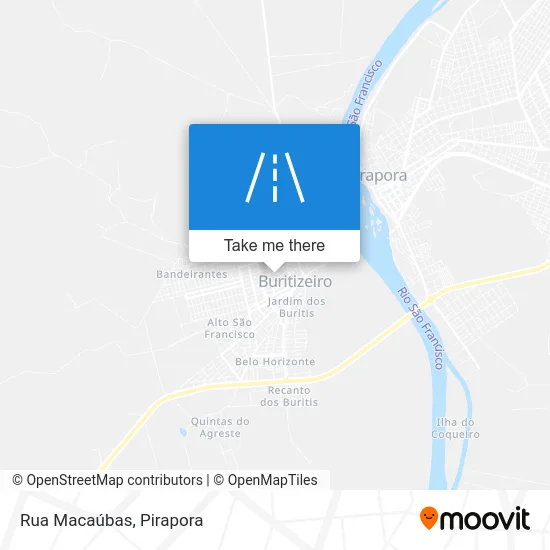 Rua Macaúbas map