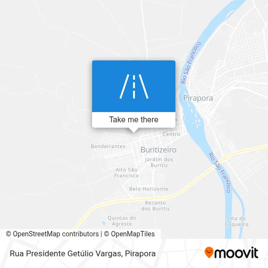 Rua Presidente Getúlio Vargas map