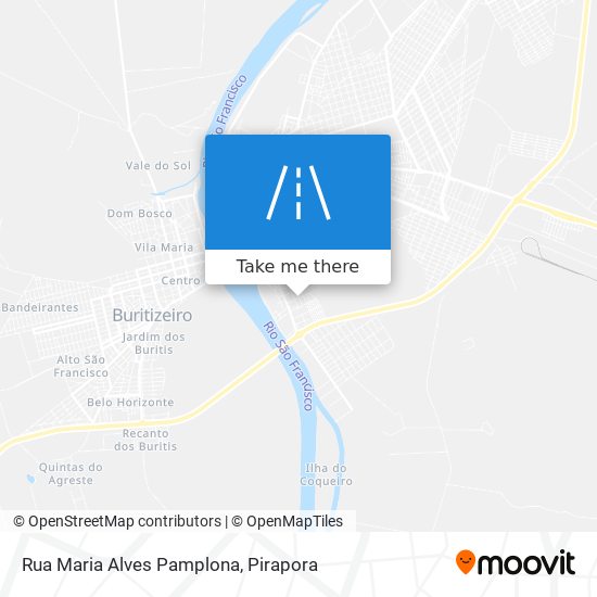 Mapa Rua Maria Alves Pamplona