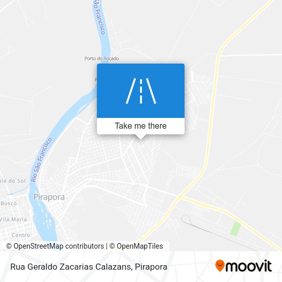 Rua Geraldo Zacarias Calazans map