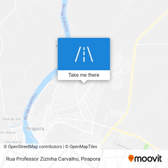 Rua Professor Zizinha Carvalho map