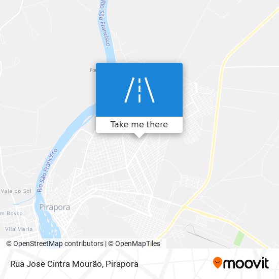 Mapa Rua Jose Cintra Mourão