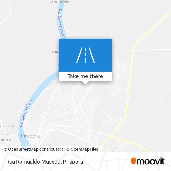 Mapa Rua Romualdo Macedo