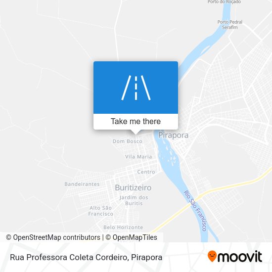 Rua Professora Coleta Cordeiro map