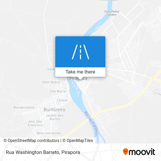 Rua Washington Barreto map