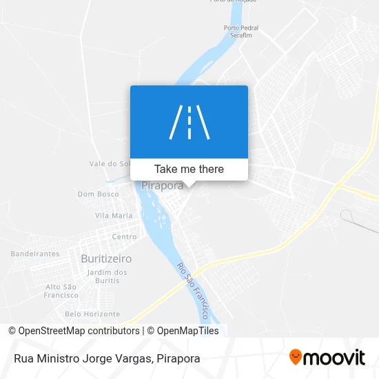 Rua Ministro Jorge Vargas map