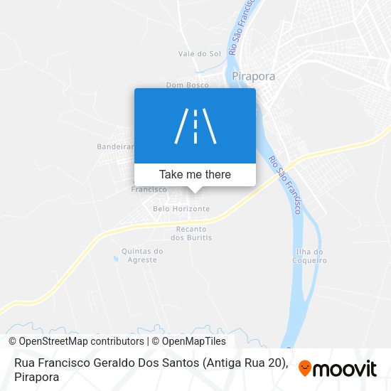Rua Francisco Geraldo Dos Santos (Antiga Rua 20) map