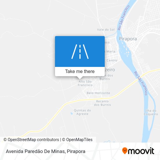 Avenida Paredão De Minas map