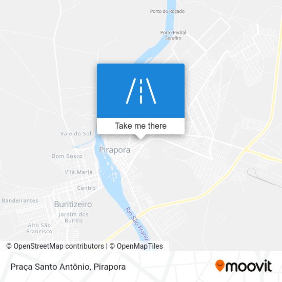 Praça Santo Antônio map