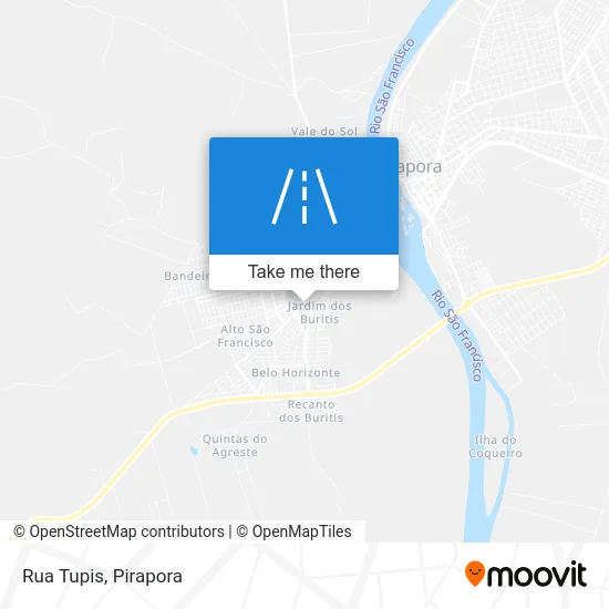Rua Tupis map