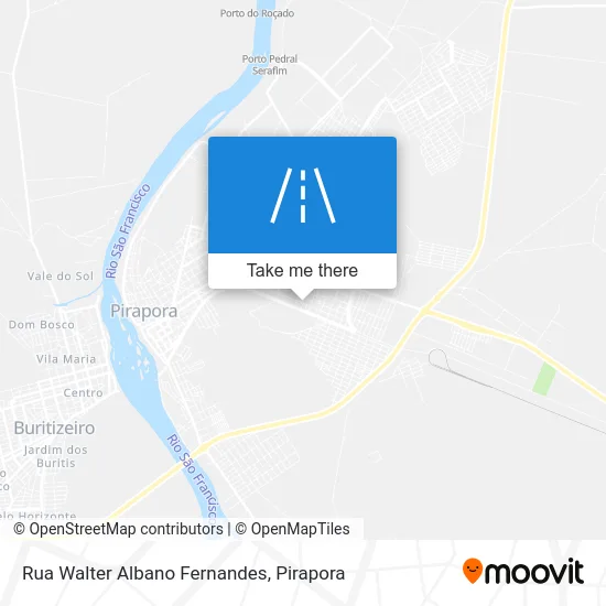 Rua Walter Albano Fernandes map