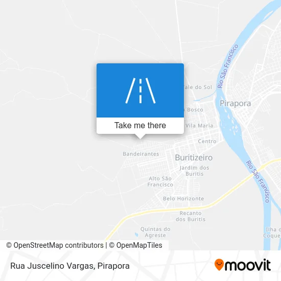 Rua Juscelino Vargas map
