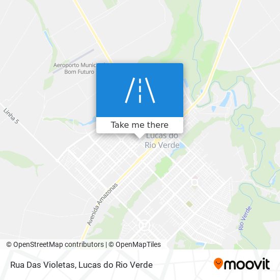 Rua Das Violetas map