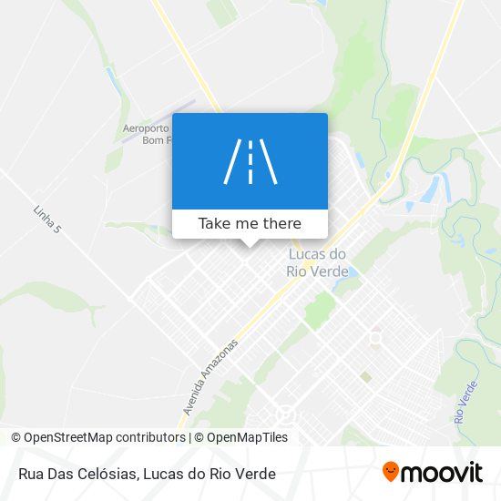 Rua Das Celósias map