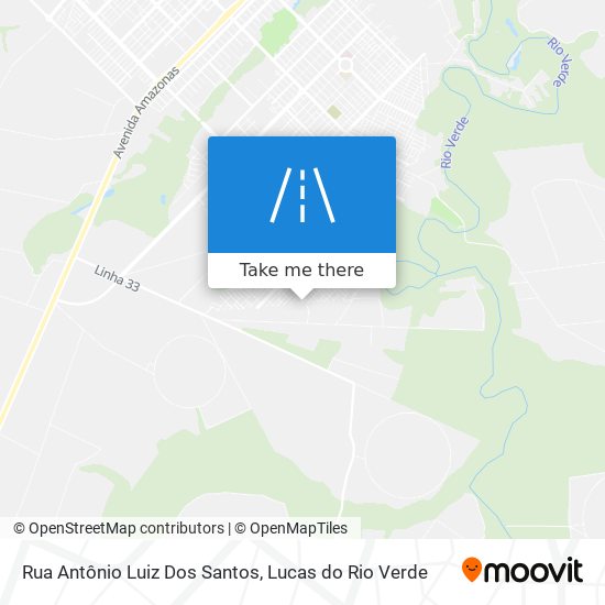 Mapa Rua Antônio Luiz Dos Santos