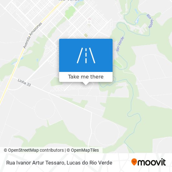 Mapa Rua Ivanor Artur Tessaro