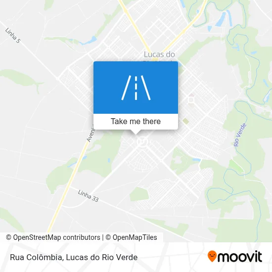 Rua Colômbia map