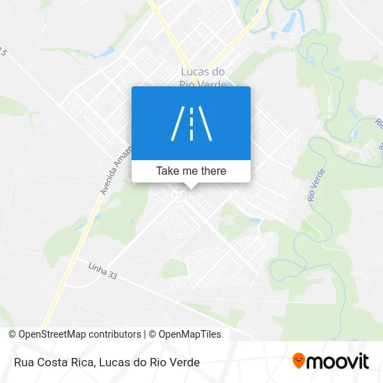 Rua Costa Rica map