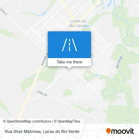 Rua Ilhas Malvinas map