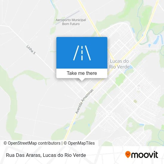 Rua Das Araras map