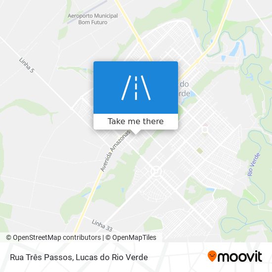 Rua Três Passos map