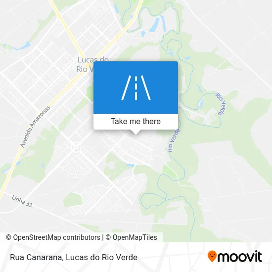 Rua Canarana map