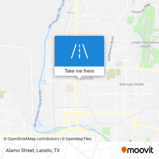 Alamo Street map