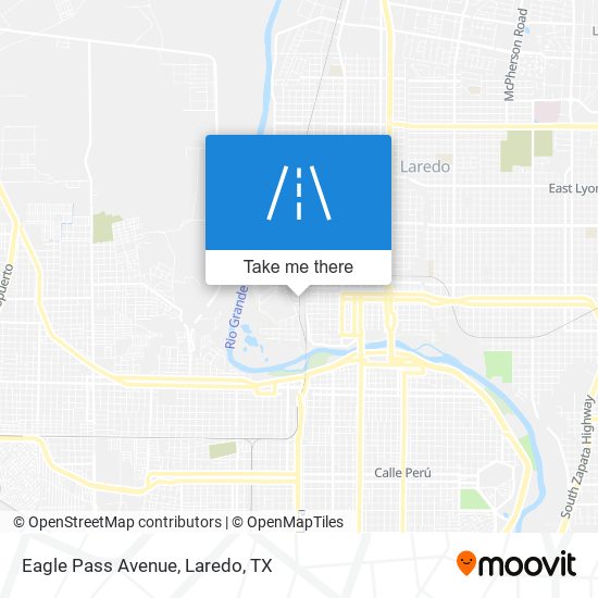 Mapa de Eagle Pass Avenue