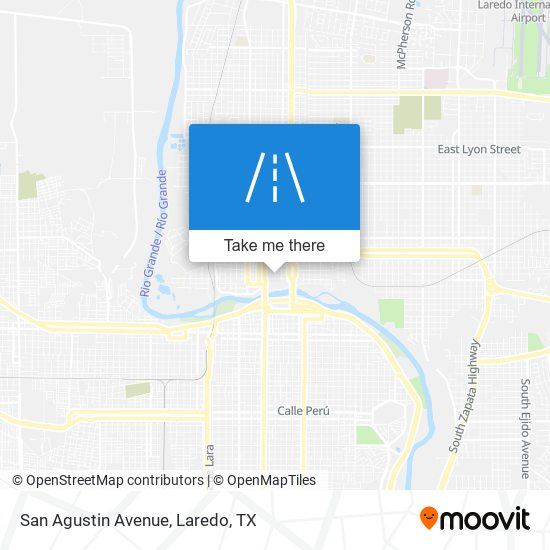 San Agustin Avenue map