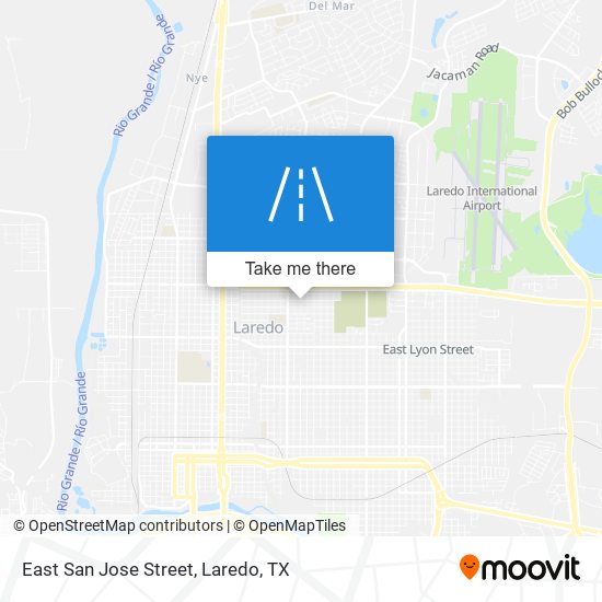 East San Jose Street map