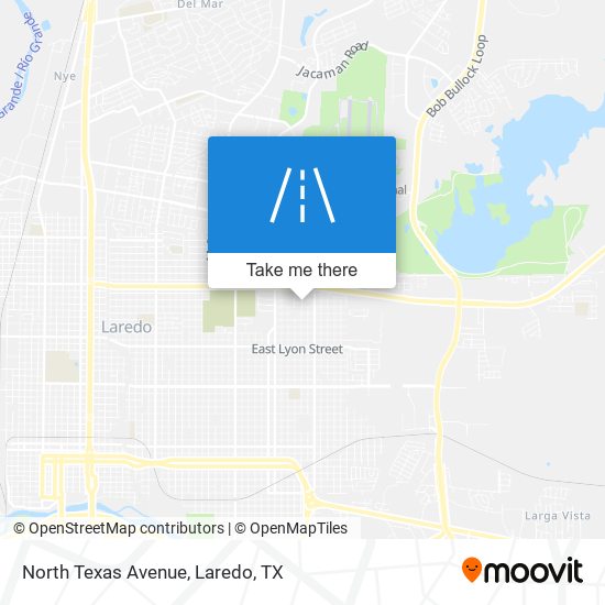 North Texas Avenue map