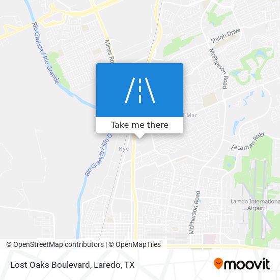 Lost Oaks Boulevard map