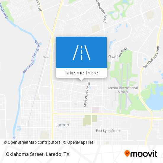 Mapa de Oklahoma Street