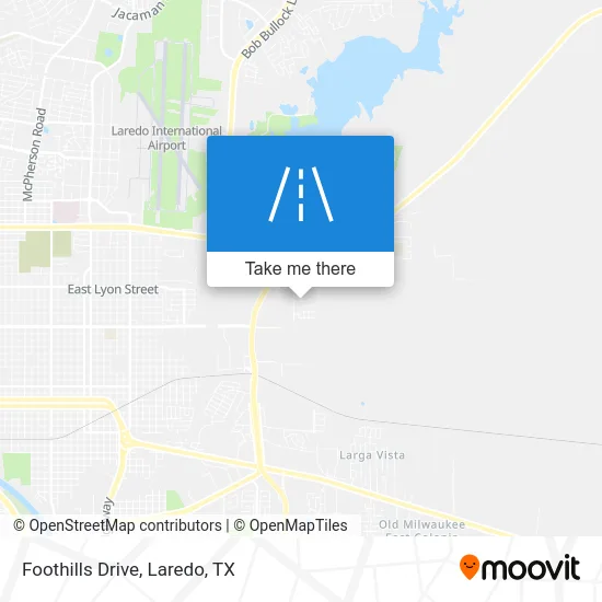 Foothills Drive map