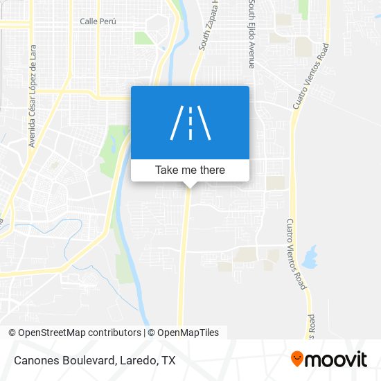 Canones Boulevard map