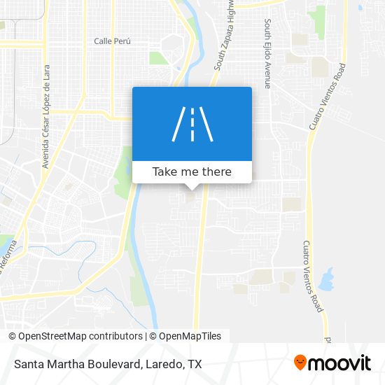 Santa Martha Boulevard map