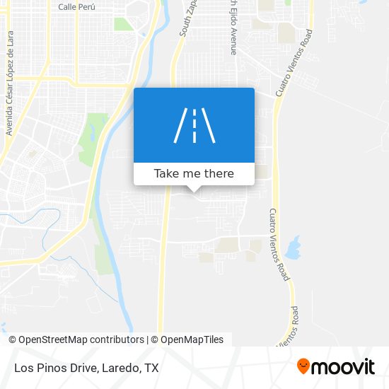 Los Pinos Drive map