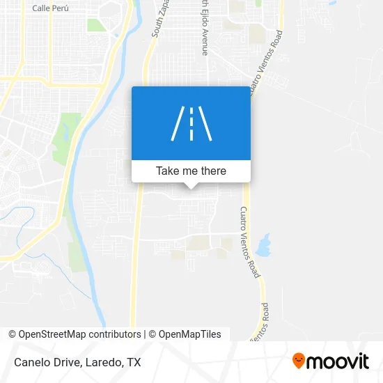 Canelo Drive map