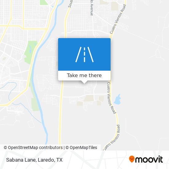 Sabana Lane map