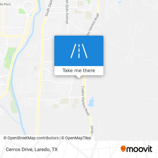 Cerros Drive map