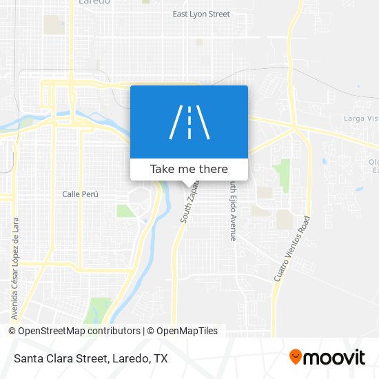 Santa Clara Street map