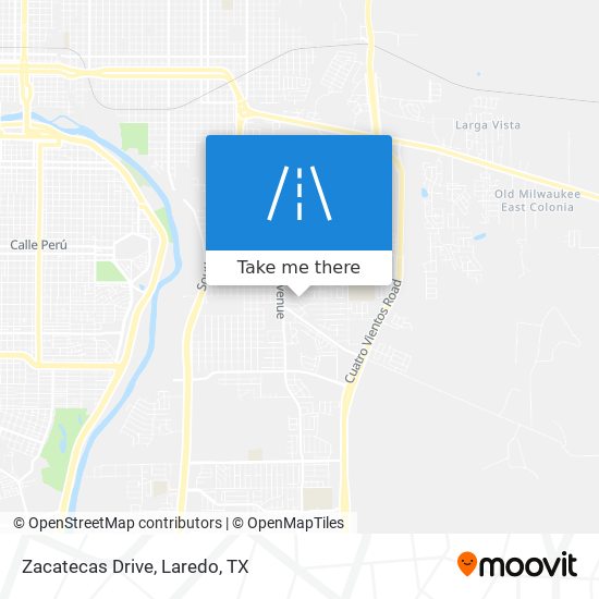 Zacatecas Drive map