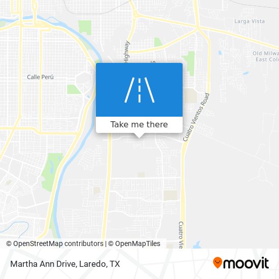 Martha Ann Drive map