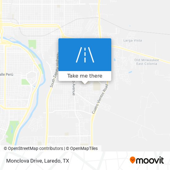 Monclova Drive map