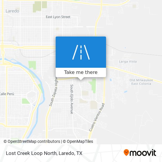 Lost Creek Loop North map